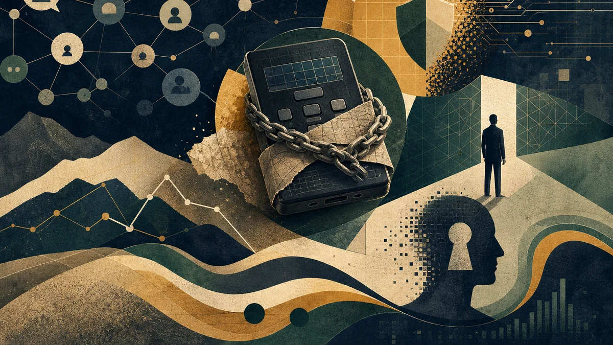 Editorial illustration for Coldcard Security Fears Dominate Reddit’s Crypto Debate, covering Coldcard wallet-loss allegations, Hardware wallet…
