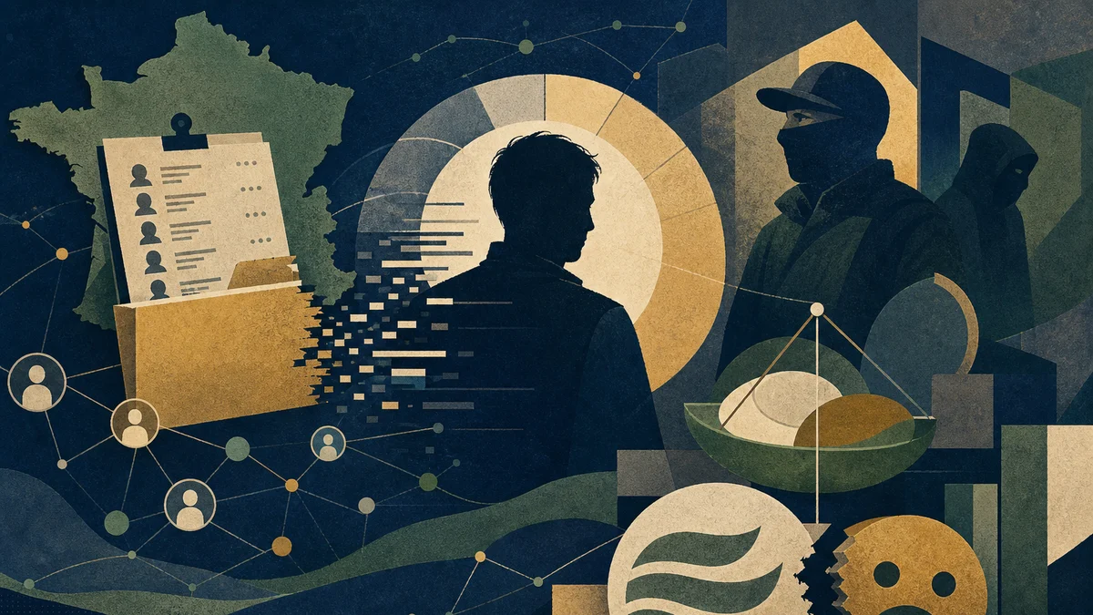 Editorial illustration for Reported French Data Leak Deepens Security Fears, covering French crypto-holder data privacy, Physical security and…