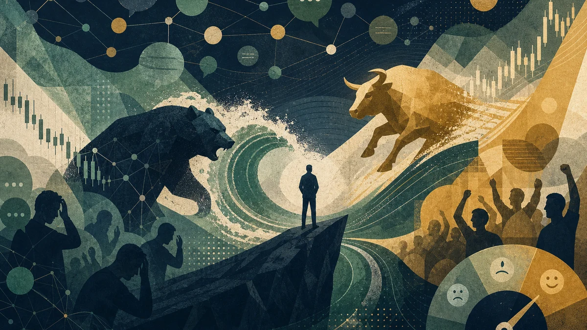AI-generated editorial image for Short Liquidations Fuel Relief Rally, but Doubts Persist, covering crypto short-liquidation narrative,…