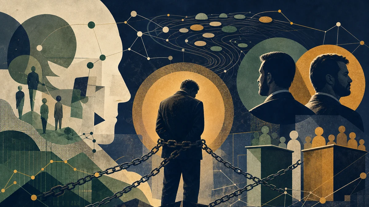 AI-generated editorial image for Debt Leverage and Prediction-Market Conflicts Take Focus, covering high-profile debt leverage, Rich Dad Poor Dad…