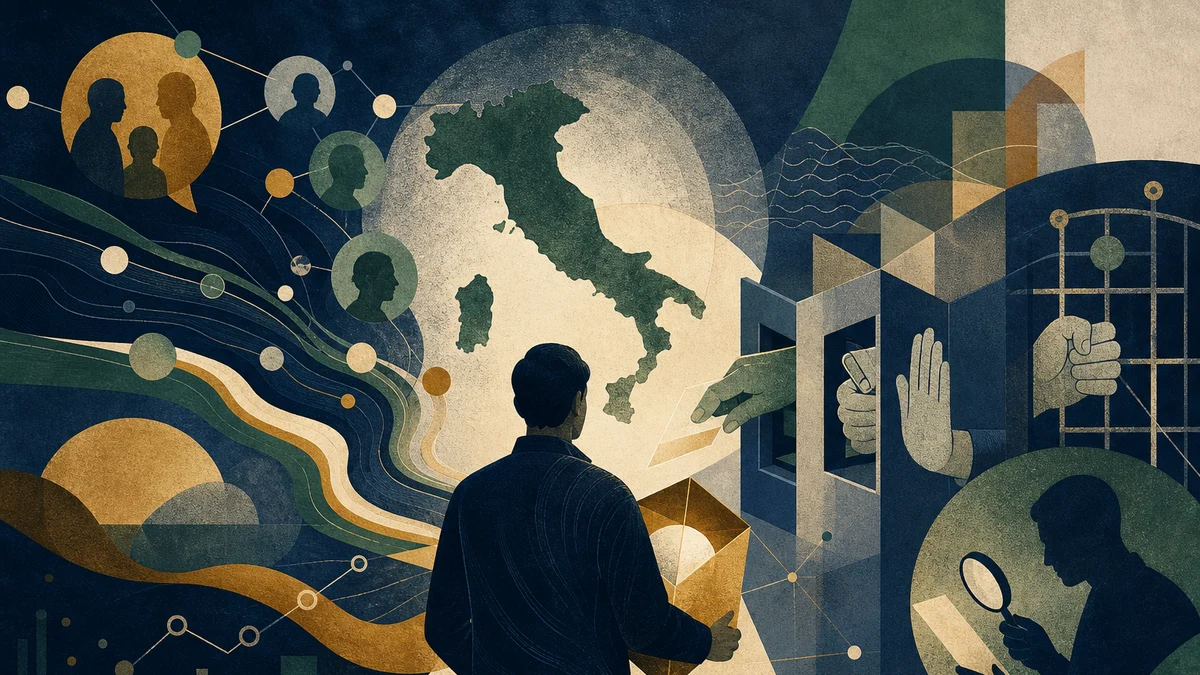 AI-generated editorial image for Reddit Focuses on Financial Control and Market Strain, covering financial autonomy and custody, Italy cash-payment…
