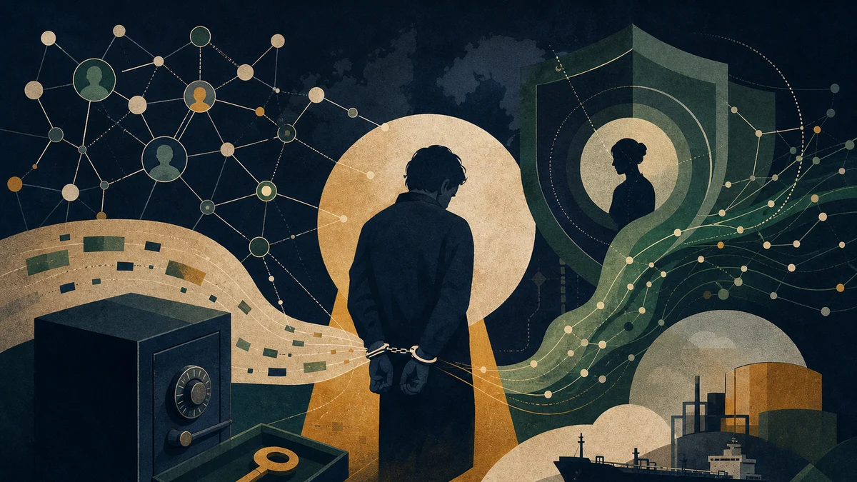 Editorial illustration for Silk Road Seizure and Privacy Claims Dominate Debate, covering James Zhong Bitcoin seizure, Silk Road on-chain tracing,…